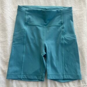 Lululemon Swift Speed High-Rise Short 6” in the color Washed Blue